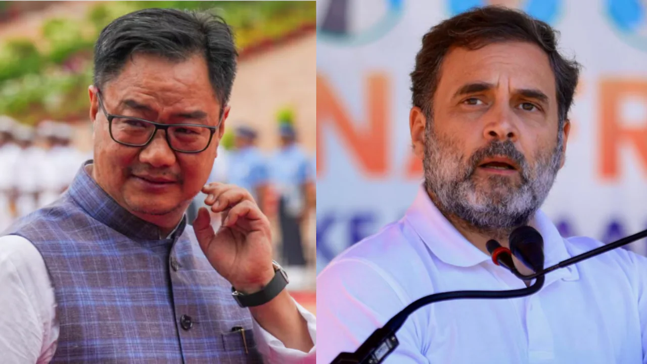 इधर संसद में हंगामा, उधर रिजिजू का राहुल को फोन, महिला आरक्षण पर हुई चर्चा