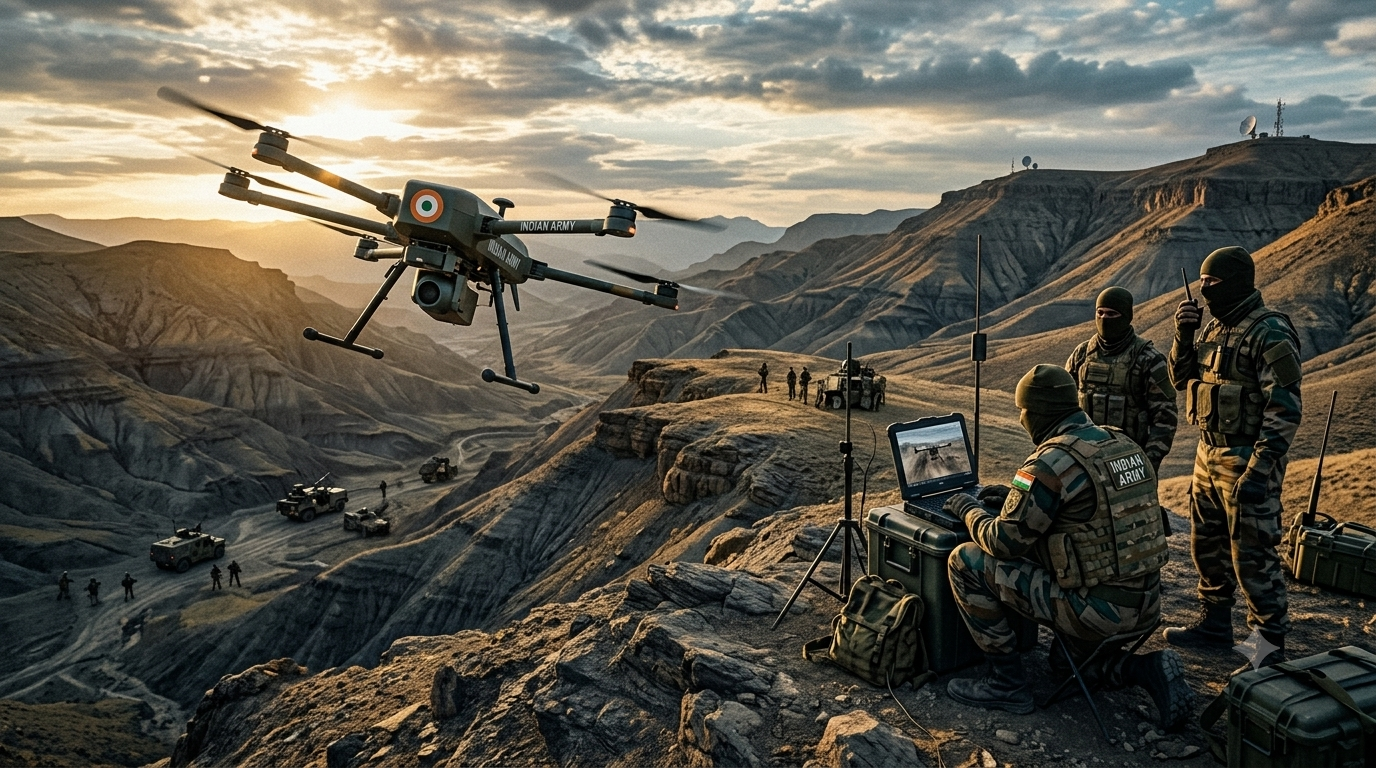 Operation Sindoor Military Drone Tactical Surveillance Kirana Hills