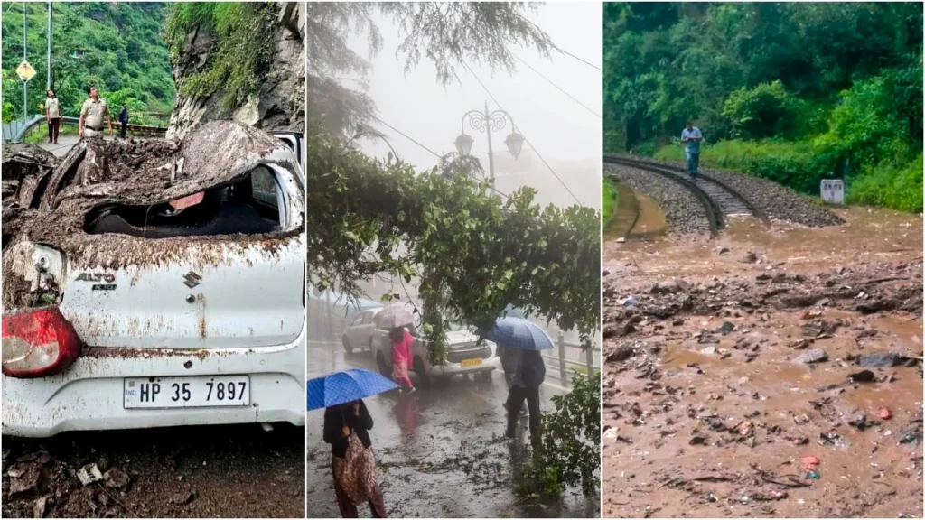हिमाचल में बारिश से 1121 करोड़ का नुकसान