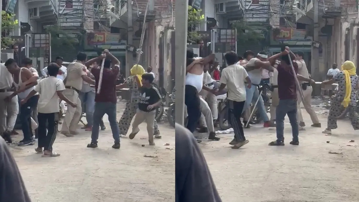दिल्ली में पुलिस पर हमला, नाबालिग हिरासत में