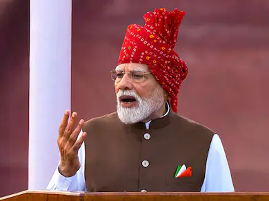 Prime Minister Narendra Modi in Red Fort