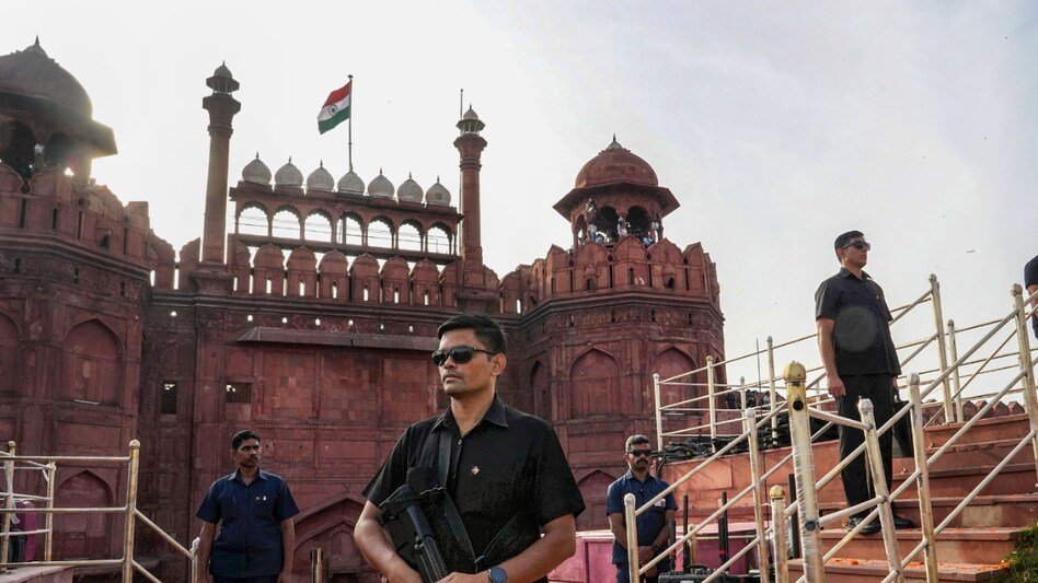 Tight security at Red Fort on occasion of Independence Day