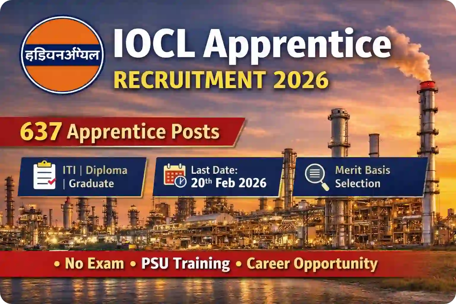 IOCL Apprentice Recruitment 2026: