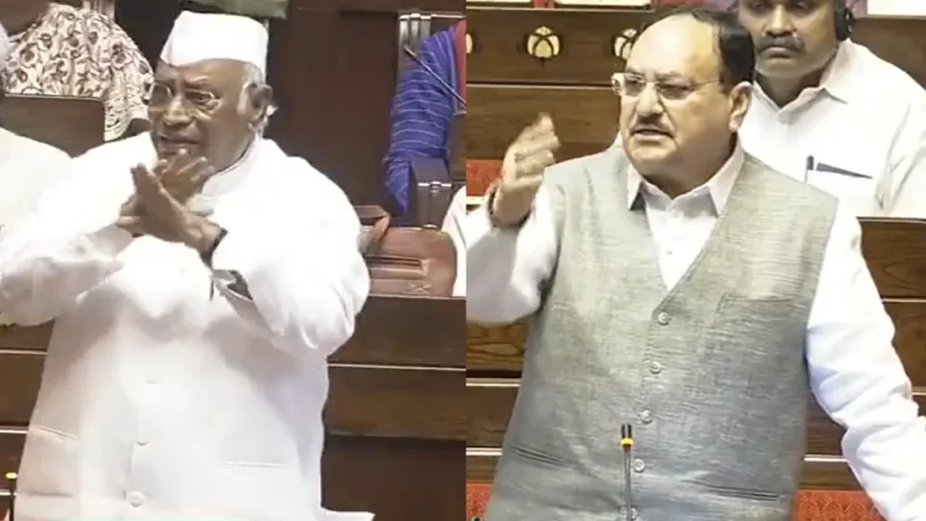 खरगे के शुद्धिकरण पर संसद में घमासान