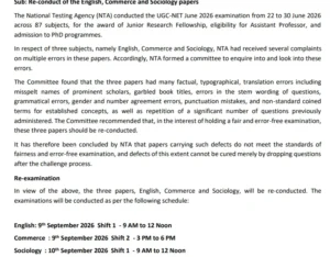 UGC NET Re-exam: