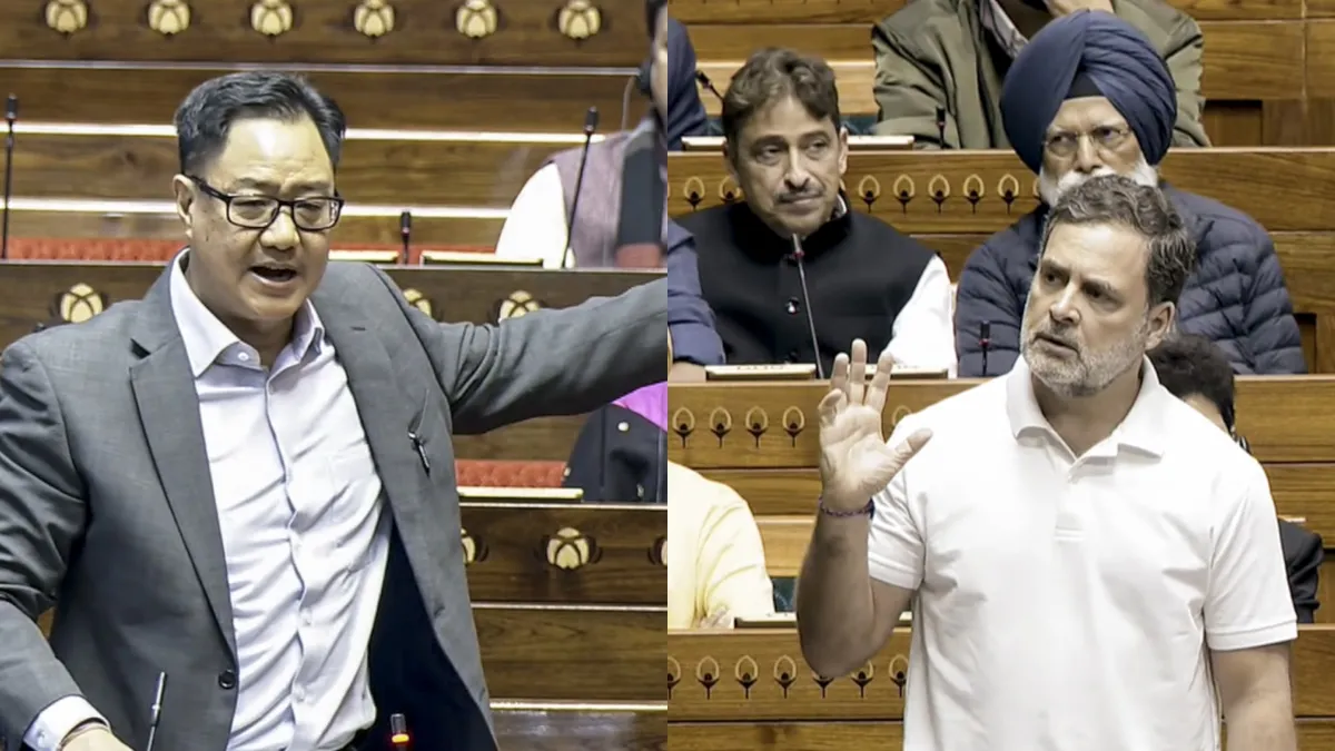 राहुल गांधी के बयान पर भड़के किरेन रिजिजू