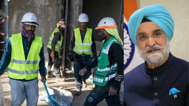 Delhi construction workers: