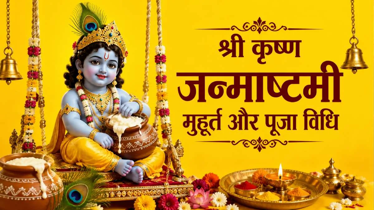 जन्माष्टमी पूजा का शुभ मुहूर्त और मंत्र जानें