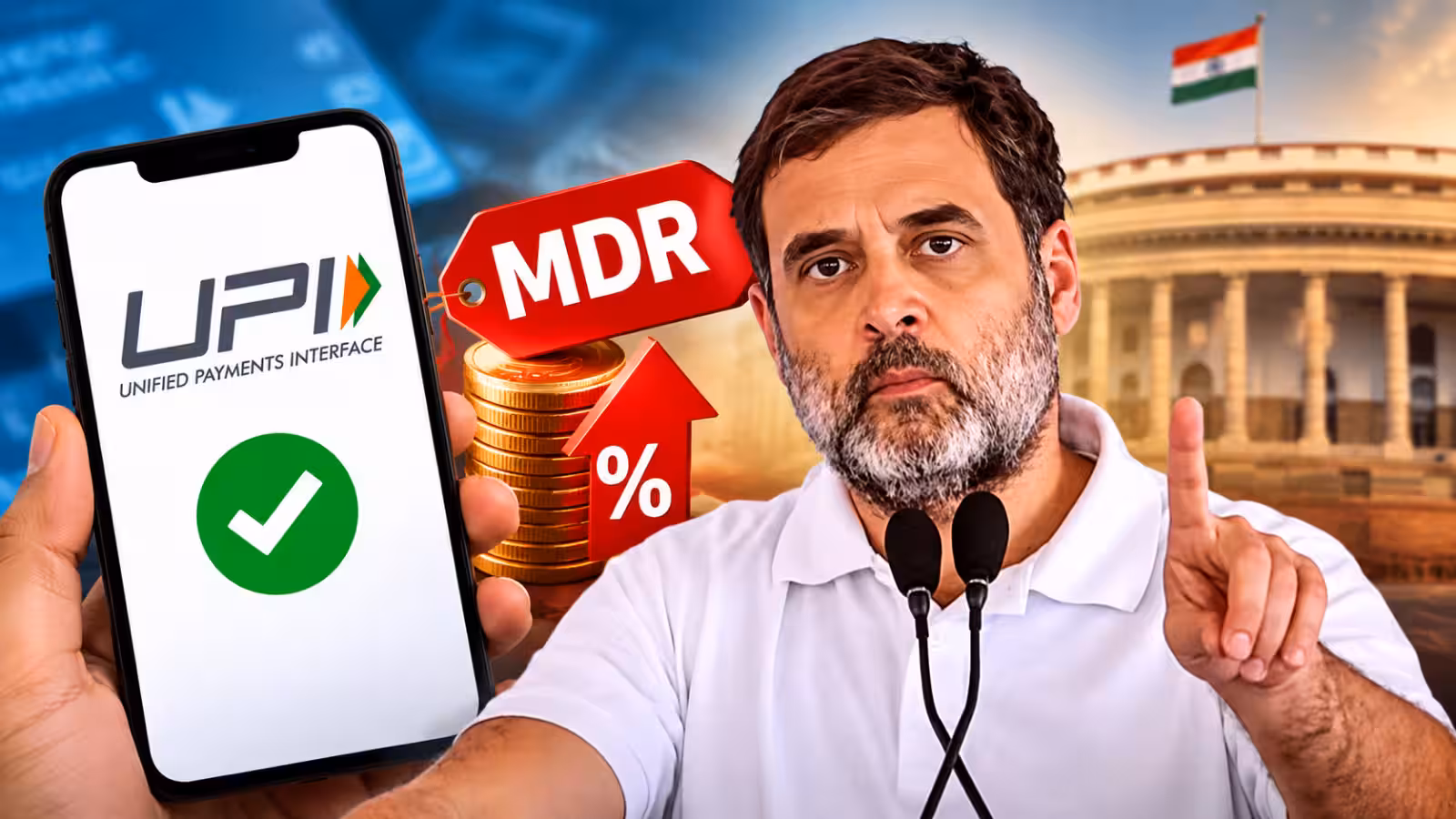  Rahul Gandhi UPI MDR: