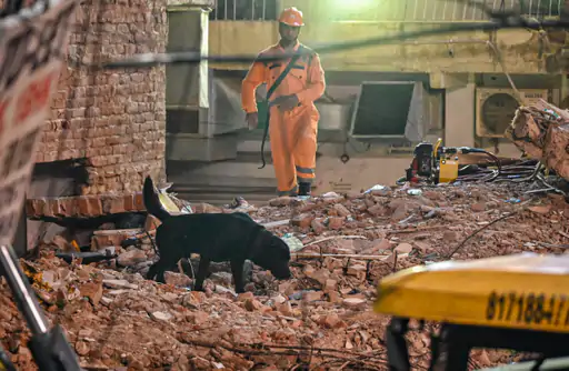 Satya Niketan Building Collapse