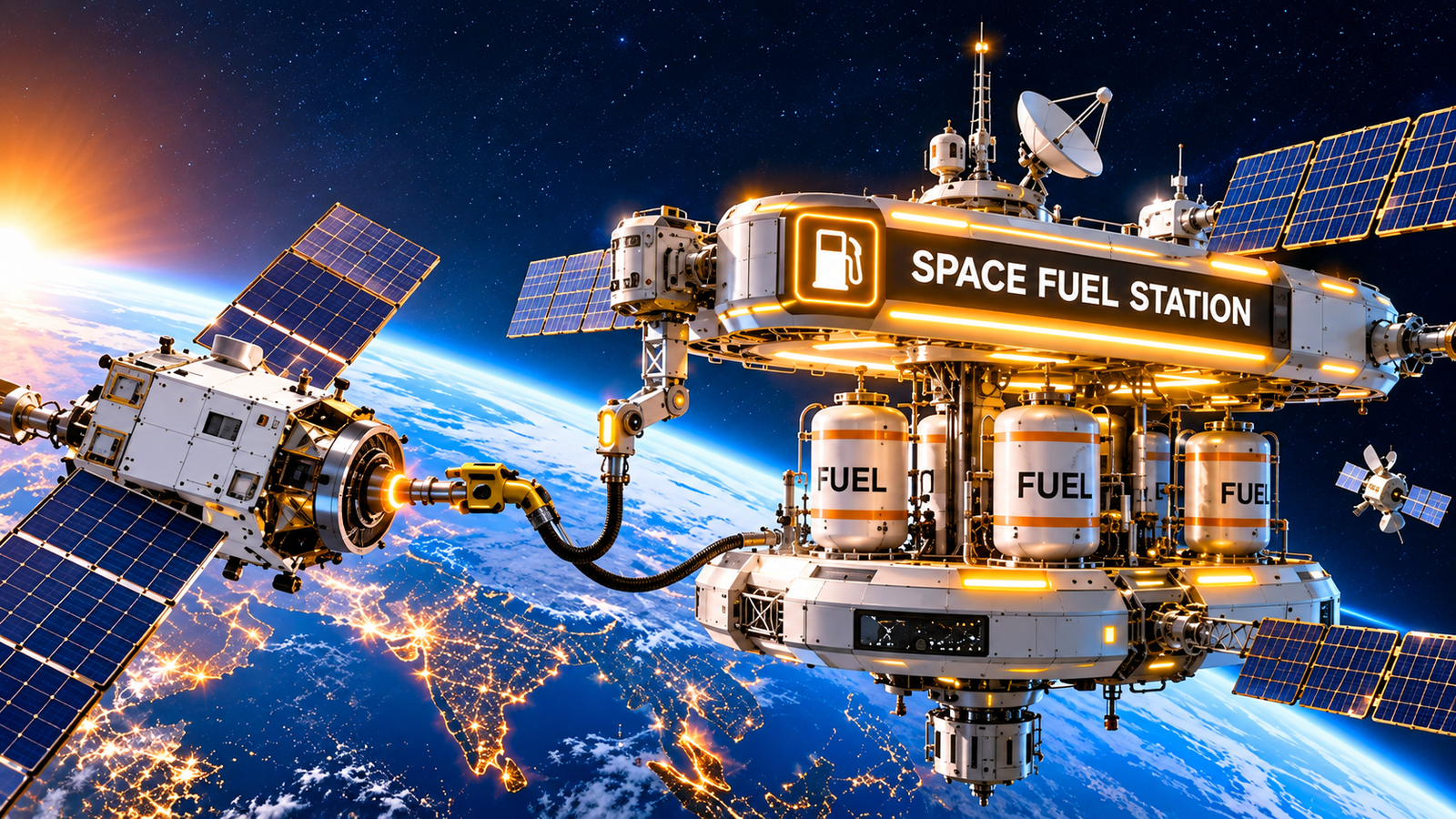 Space Petrol Pump: