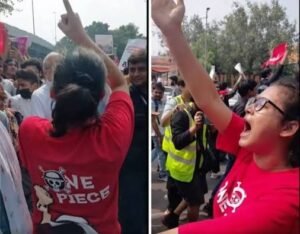 Gen Z Protests: नेहा बोरा की टी-शर्ट पर बने खोपड़ी के निशान का मतलब