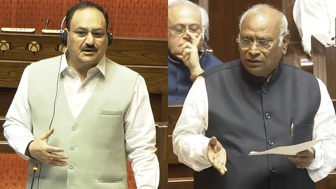 Kharge: खड़गे की टिप्पणी से शाह, नड्डा और नितिन ने कांग्रेस पर बोला हमला